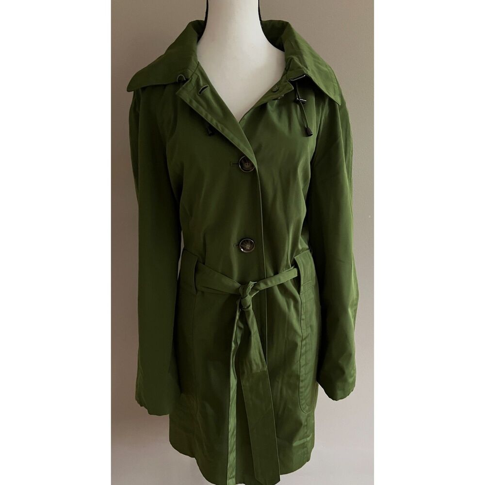 London Fog Green Trench Coat